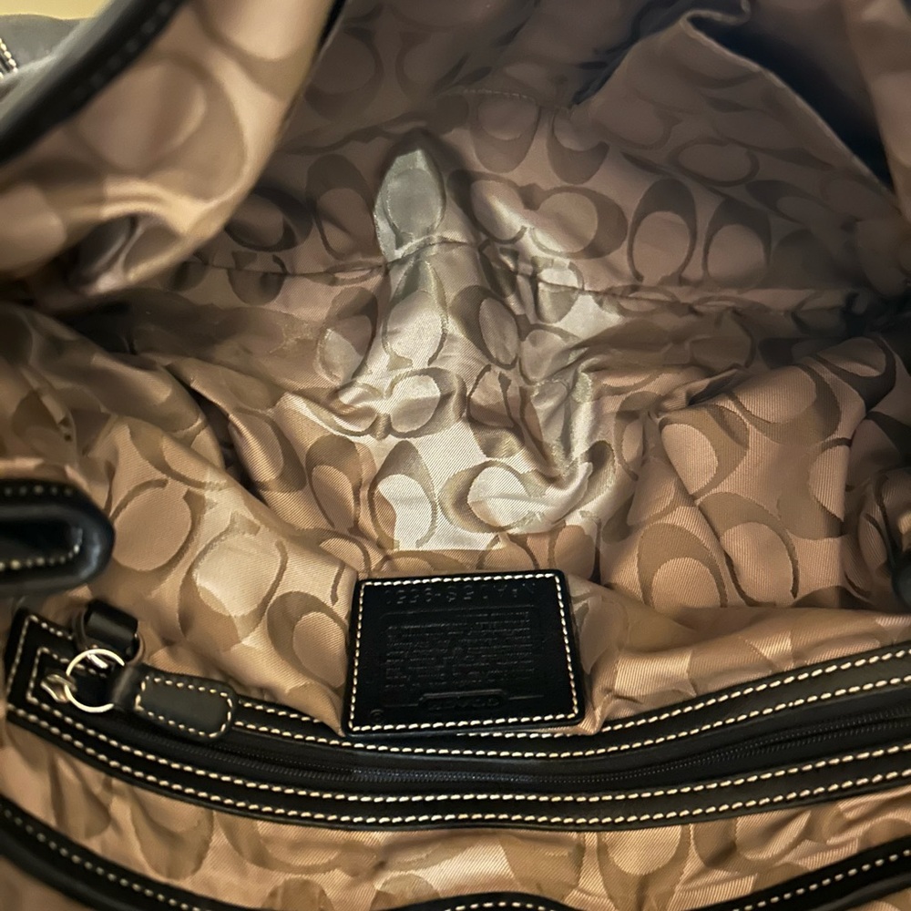 Coach Black Leather Shoulder Bag - Picture 3 of 3